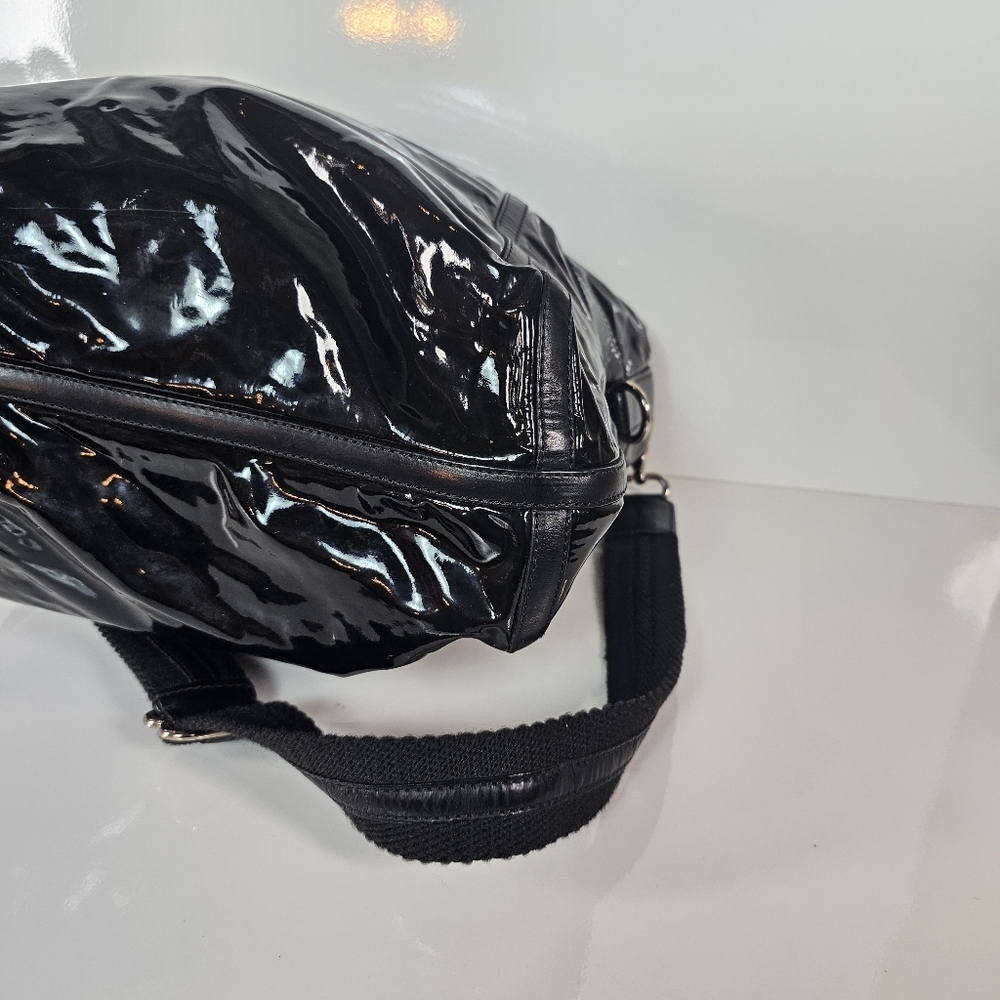 Ralph Lauren Black Patent Shoulder Bag - Picture 9 of 9